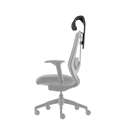Têtière réglable résille noire pour siège de bureau Arco Claudio Bellini - Sièges de bureaux-2