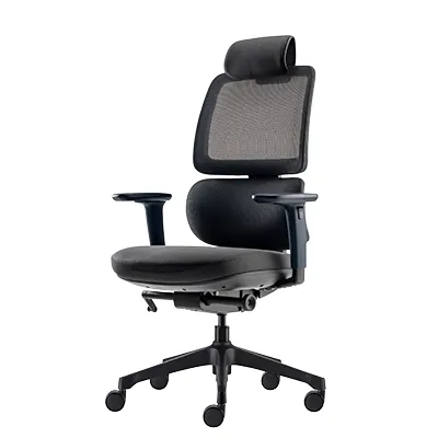 Siège de bureau ergonomique synchrone Orca design Hans Thyge & Co accoudoirs 3D - Noir - Sièges de bureaux, Fauteuils de bureaux