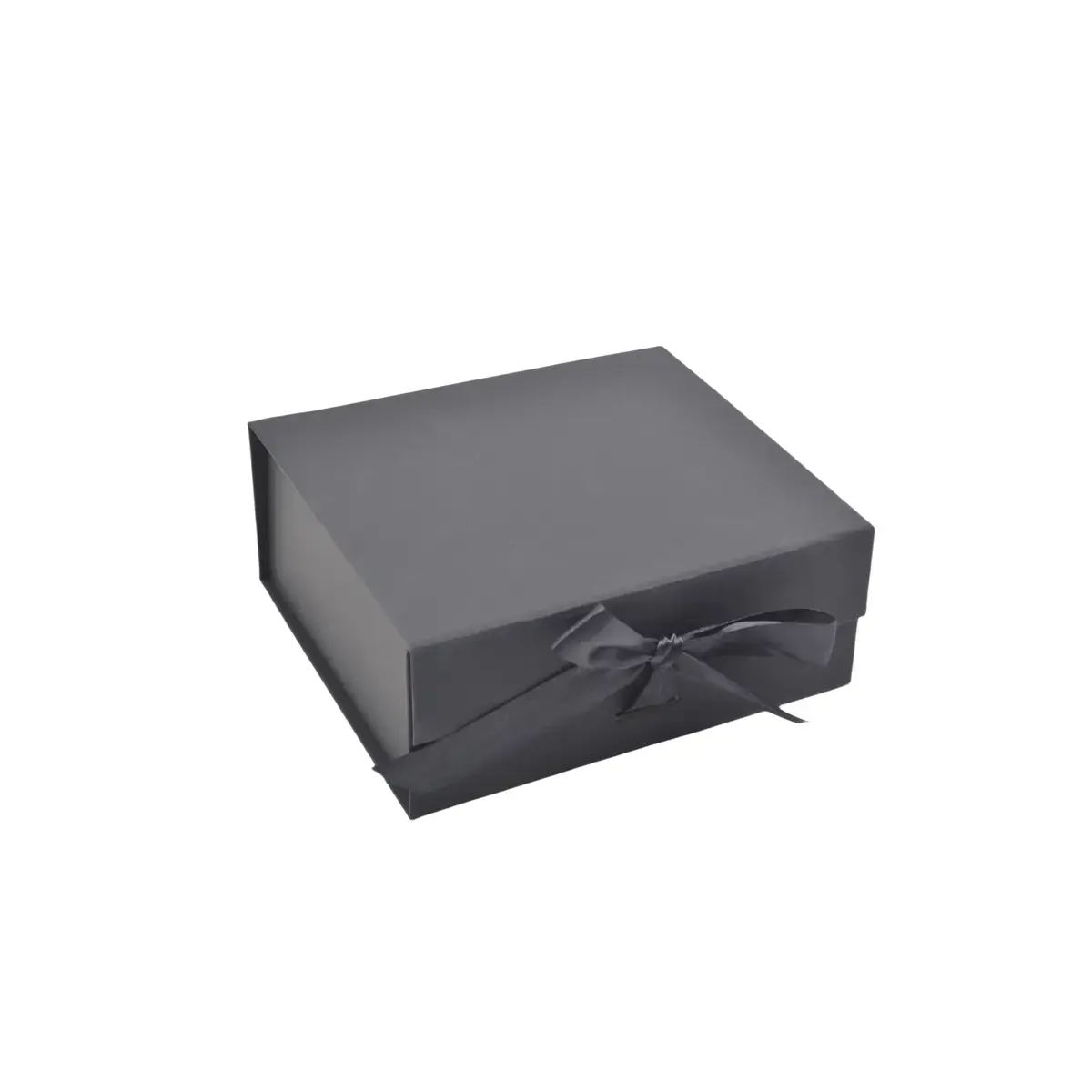 Boites cadeaux carton pliables noires avec ruban 28,2x20,2x9,2cm – Paquet de 5 - Boites cadeaux carton pliables