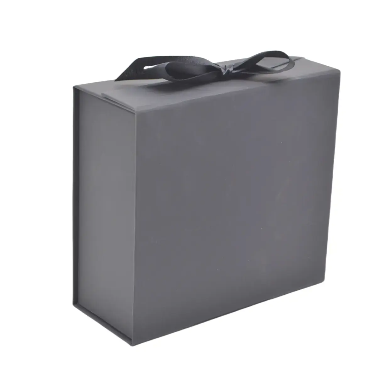 Boites cadeaux carton pliables noires avec ruban 33,5x26x15cm – Paquet de 5 - Boites cadeaux carton pliables-2