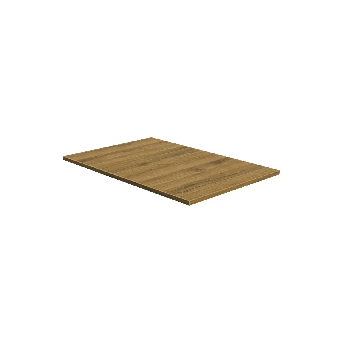 Plateau chêne Sherman 57,5 x 84,7 cm pour gondole centrale Square 60 - Tablettes Bois Mélaminé