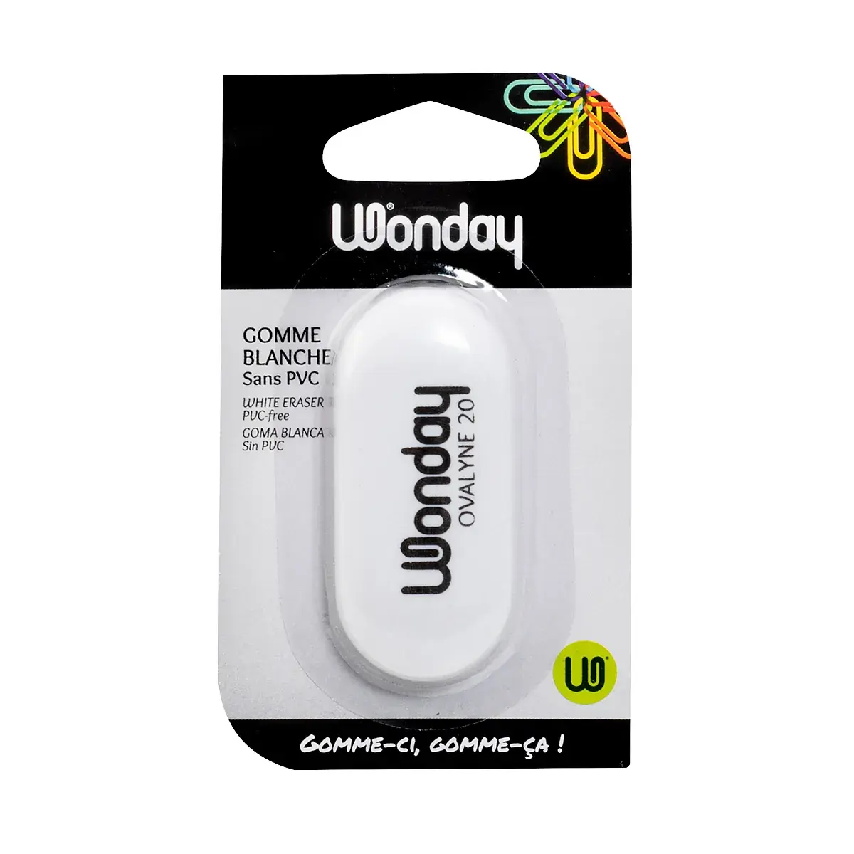 Gomme Blanche Sans PVC Wonday Ovalyne 20 - Correction