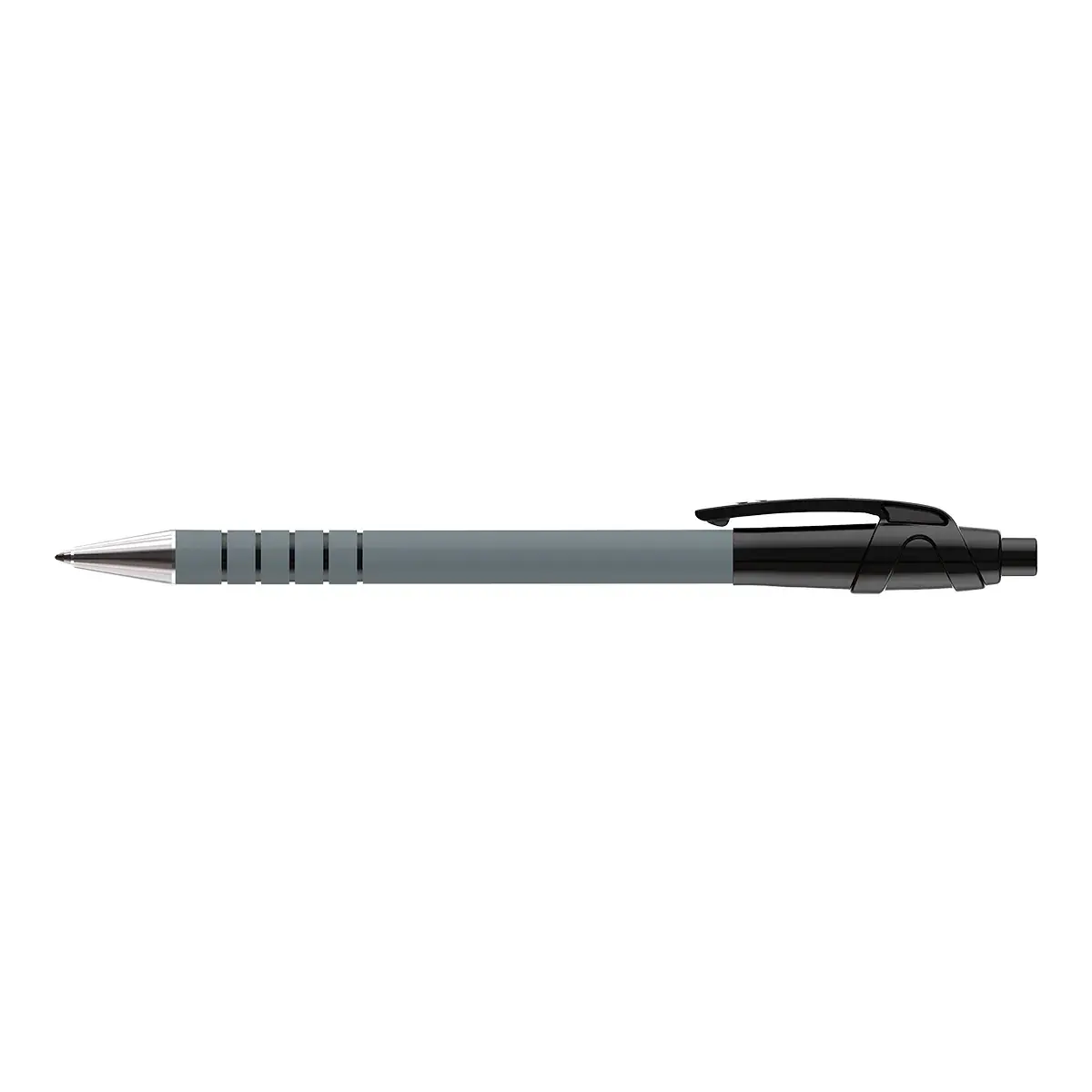 Stylo bille Papermate Flexgrip Ultra noir rétractable pointe moyenne 1 mm - Pack de 5 - Stylos billes-2
