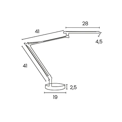 Lampe de bureau Mamboled 2.0 Unilux LED grise - Ergonomie bureautique -2