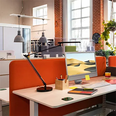 Lampe de bureau Mamboled 2.0 Unilux LED grise - Ergonomie bureautique -3