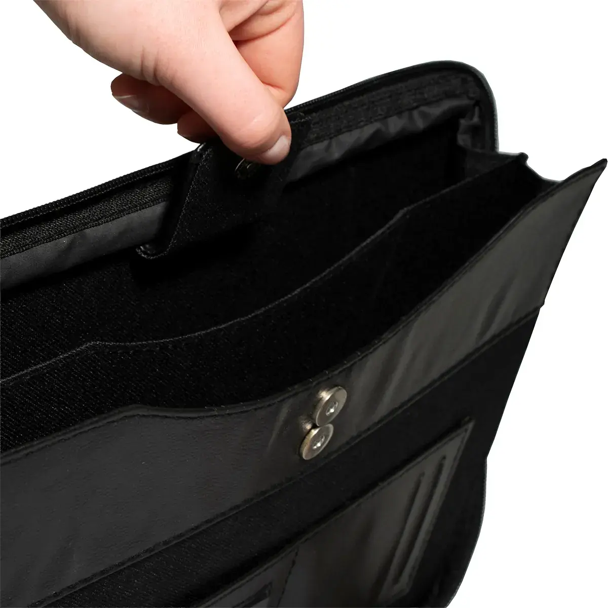 Conférencier zippé Exawallet A4 avec calculatrice – Dossier de conférence - Noir - Porte-blocs et Porte-documents-4