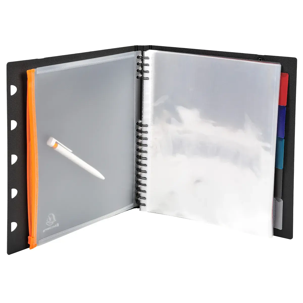 Porte-vues Exaview Exactive A4 60 vues 30 pochettes – Protège-documents – Noir - Protèges-documents, Porte-vues-4