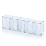 Bac 5 tiroirs basculants transparent 60 x 13,3 x 16,4 cm - Bac-tiroir basculant - Bloc 5 tiroirs basculants - Vitrines alimentaires