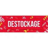 Affiche DESTOCKAGE 115 x 40 cm, papier ½ mat 170g - Banderole Destockage - Affiches Destockage / Liquidation