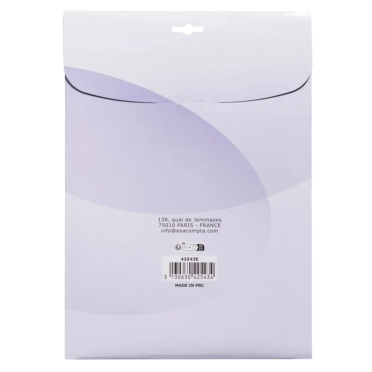 Couverture pour reliure A4 PVC 20/100e Exacompta - Plat pour relier - Transparent - Paquet de 25 - Relieuses perforeuses, Baguettes reliures, Couvertures reliures-2