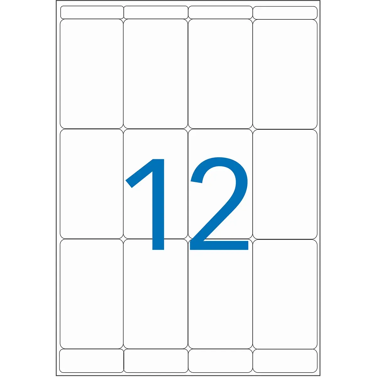 Étiquettes adhésives blanches multi-usages Apli Agipa 56x34mm - Paquet de 192 - Étiquettes adhésives neutres-3