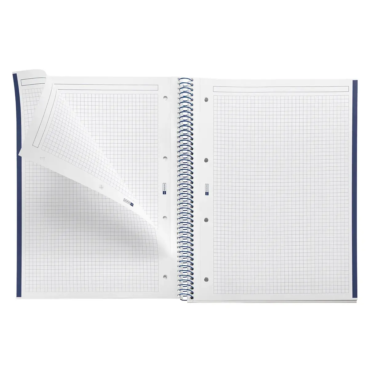 Bloc note Notebook A4 Emotion 80F Quadrillé 5x5 Couverture Polypro - Marine - Blocs notes, Cahiers-2