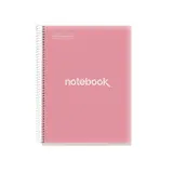 Bloc note Notebook A4 Emotion 80F Quadrillé 5x5 Couverture Polypro - Corail - Cahiers et blocs notes