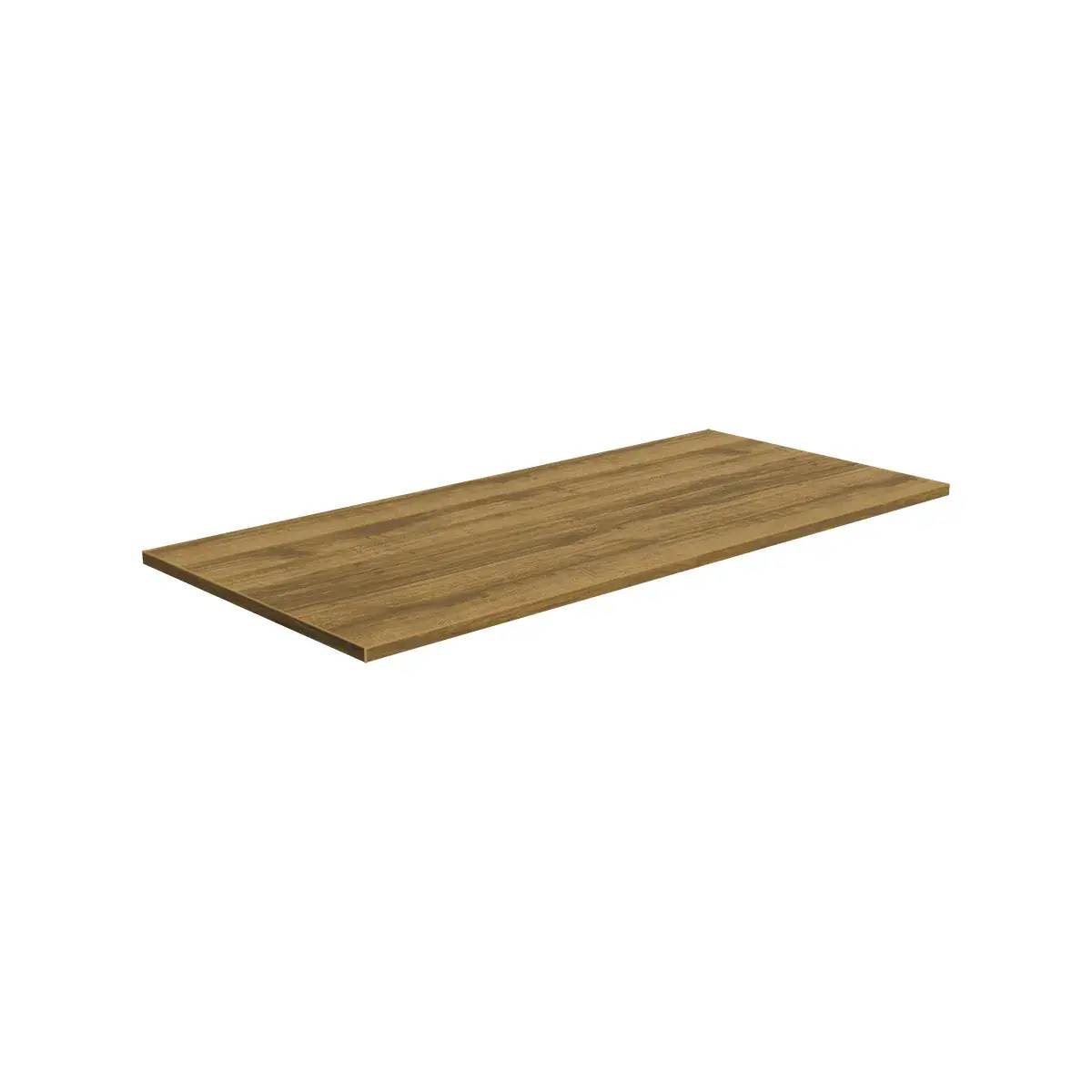 Tablette Square finition chêne Sherman cognac – L 114,5 x l 54,5 x H 1,9 cm - Tablettes Bois Mélaminé