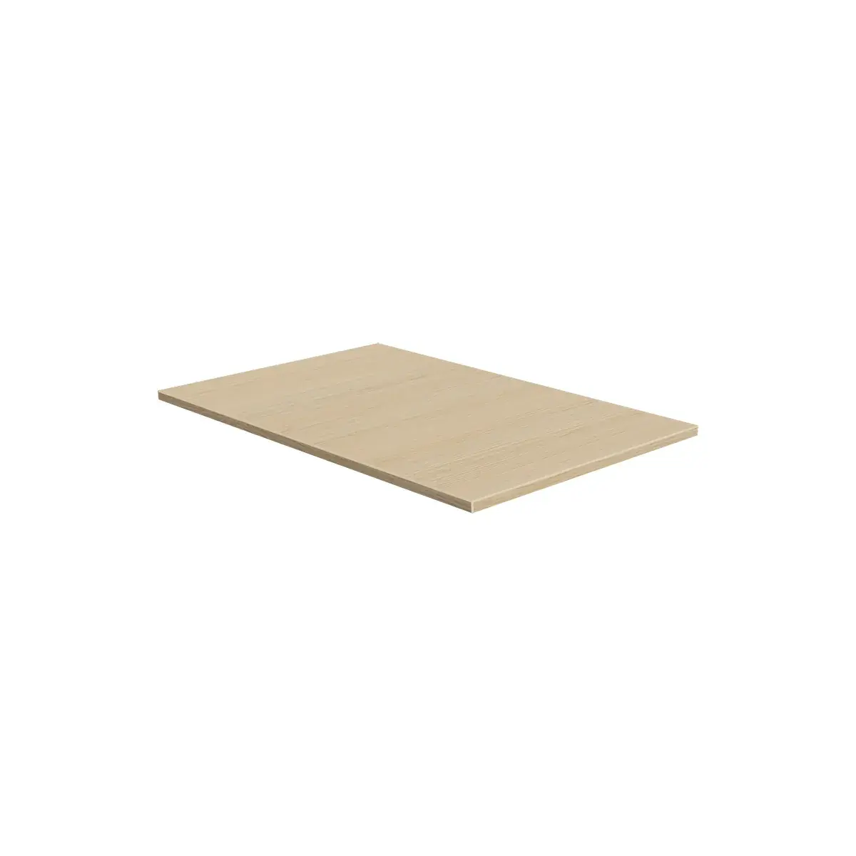 Plateau chêne Vicenza 57,5 x 84,7 cm pour gondole centrale Square 60 - Tablettes Bois Mélaminé
