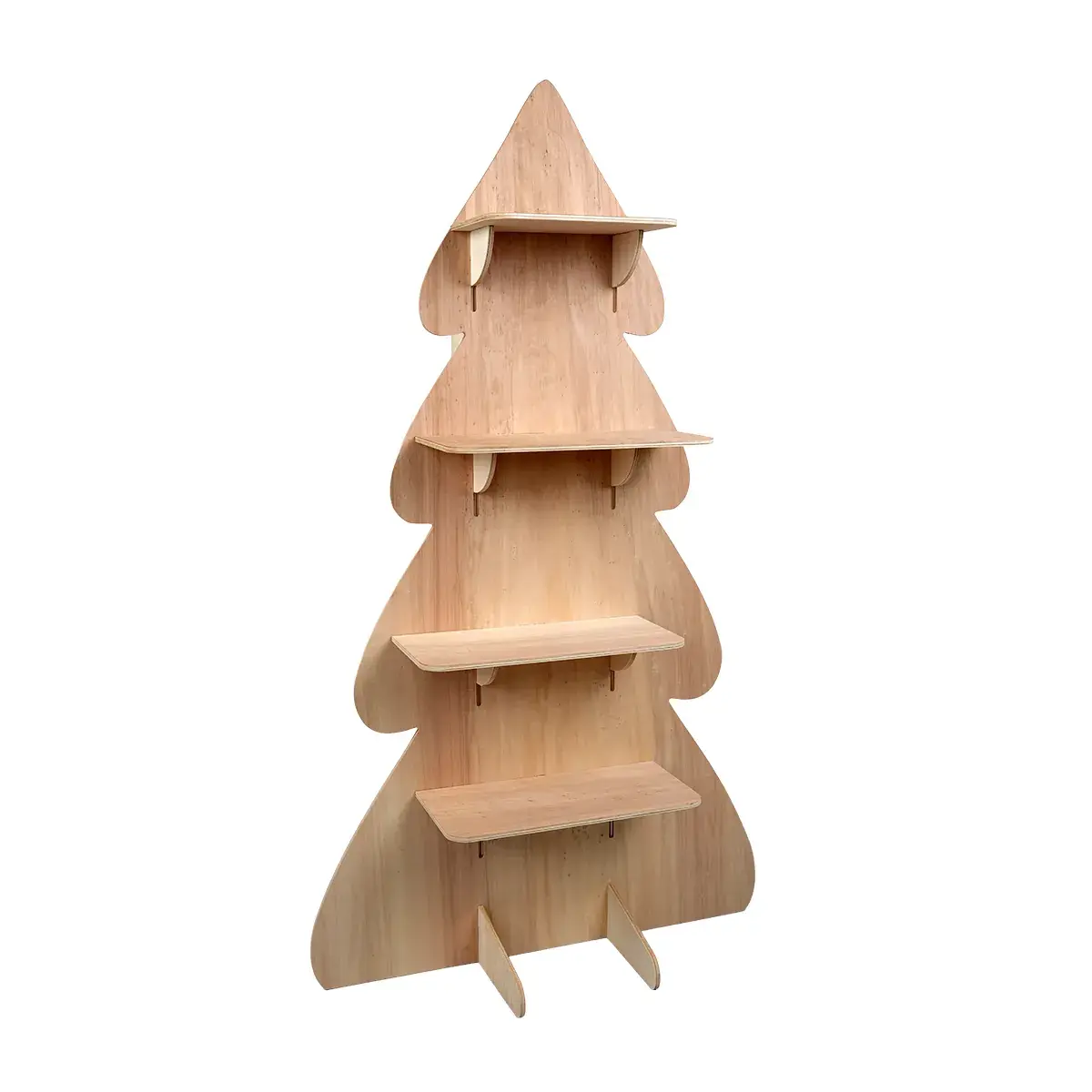 Étagère sapin bois peuplier 80 x 41 x H 140 cm - Présentoir bois - Étagères magasins, Présentoirs bois-3
