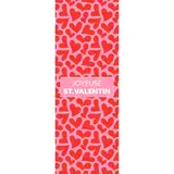 Affiche Saint Valentin Rose/Rouge/Coeurs 42 x 119 cm - Affiche vitrine - Affiches Saisonnières
