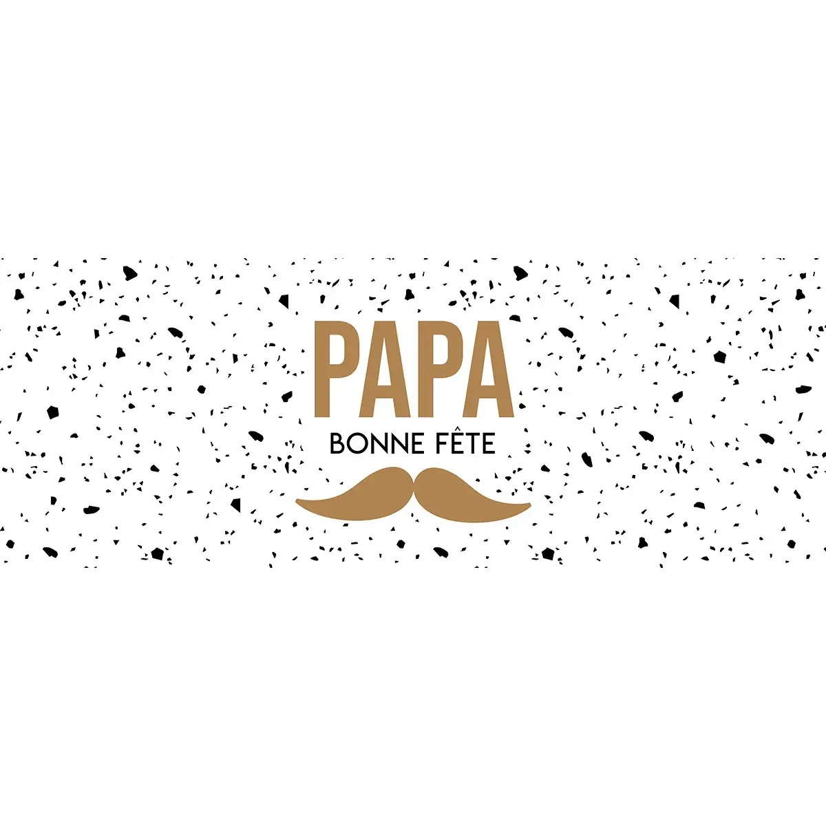 Affiche fête des pères horizontale 84 x 30 cm motif papa moustache - Affiches fête des pères, Décors fête des pères