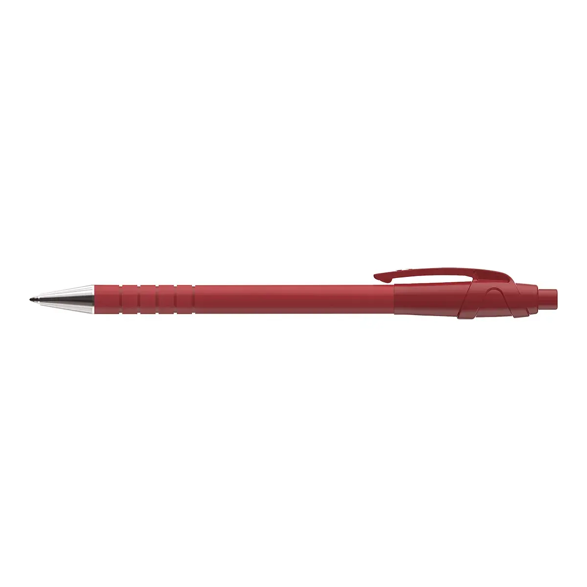 Stylo bille Papermate Flexgrip Ultra Rouge rétractable pointe moyenne 1 mm - Pack de 12 - Stylos billes-4
