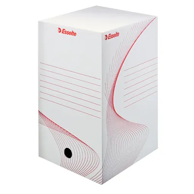 Boîte à archives carton Esselte Boxy A4 200 mm - Blanc – Paquet de 25 - Boîtes archives, Boîtes de transfert-2