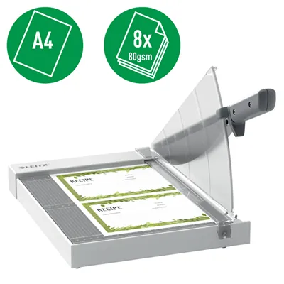 Guillotine papier A4 Leitz Precision Home - Capacité 8 feuilles - Guillotines papier, Rogneuses papier -2