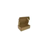 Carton d'expédition brun 13,2x8,3x4 cm – Boîte carton kraft renforcé 460g – fermeture sans adhésif - Lot de 20