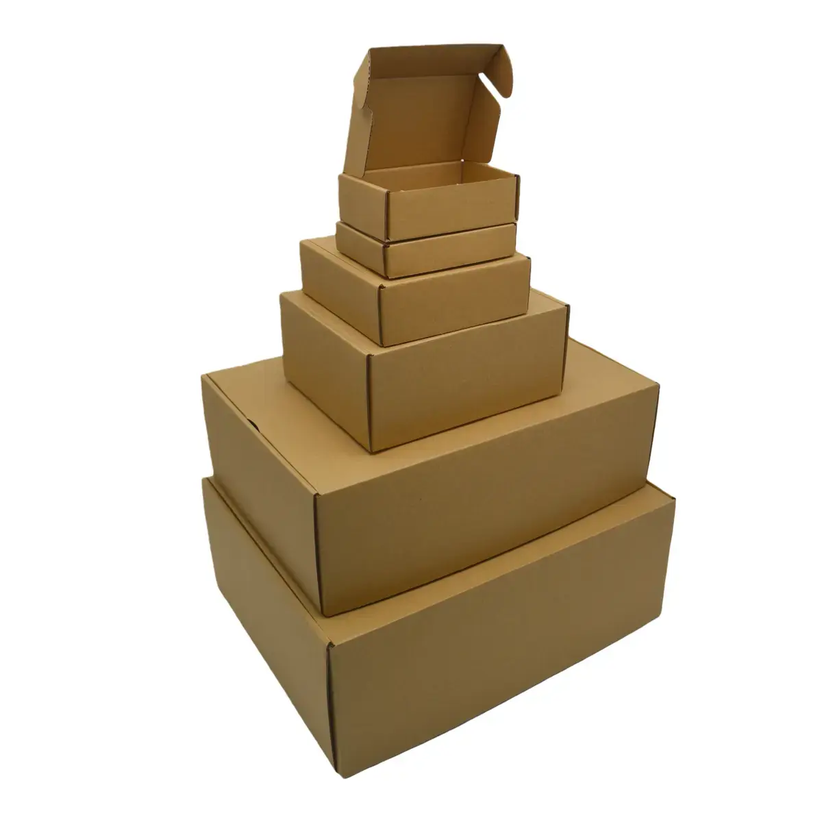 Carton d'expédition brun 13,2x8,3x4 cm – Boîte carton kraft renforcé 460g – fermeture sans adhésif - Lot de 20 - Cartons d'expédition, Boîtes carton-3
