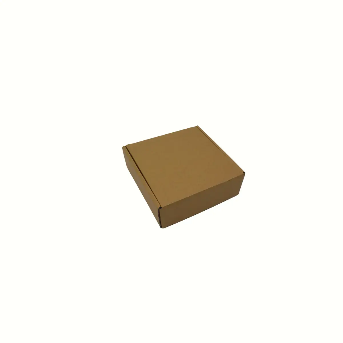 Carton d'expédition brun 15,4x15,1x5 cm – Boîte carton kraft renforcé 445g – fermeture sans adhésif - Lot de 20 - Cartons d'expédition, Boîtes carton-2