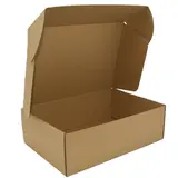 Carton d'expédition brun 40 x 30 x 15 cm - Boîte carton à oreilles - Lot de 20