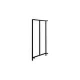 Cadres Latéraux Ligne Square 25 Noir Sablé H.133 cm - Lot de 2