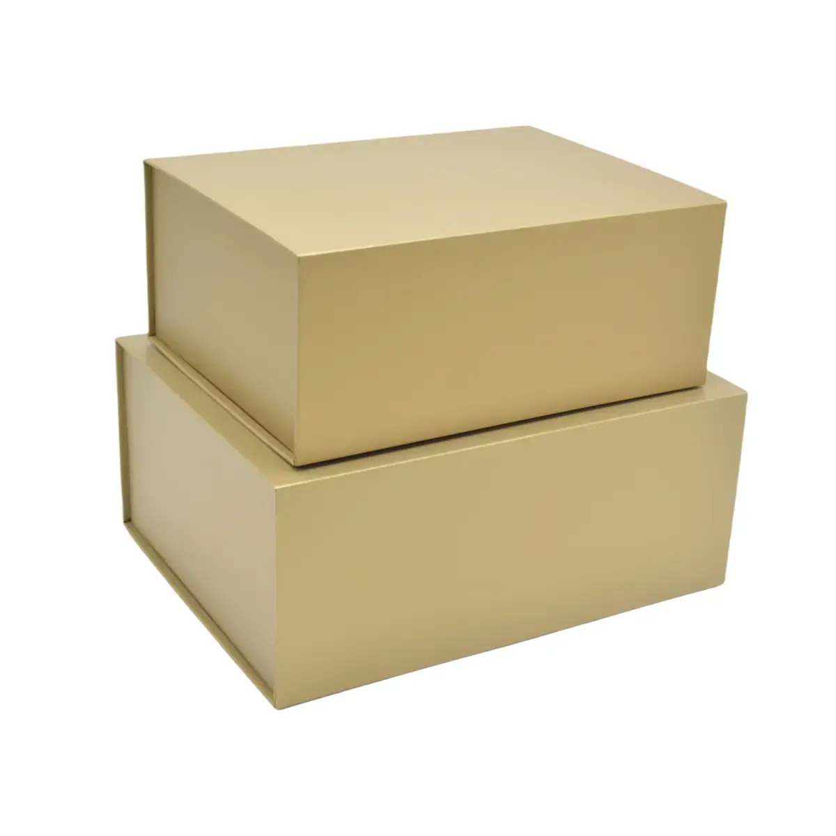 Boîte cadeau pliable or 29x22x12cm – Paquet de 5 - Boites cadeaux carton pliables-3