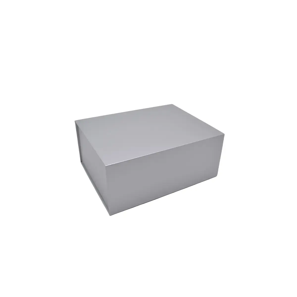 Boîte cadeau pliable argent 29x22x12cm – Paquet de 5 - Boites cadeaux carton pliables