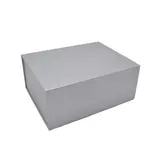 Boîte cadeau pliable argent 33x25,5x14cm – Paquet de 5 - Boites cadeaux carton pliables