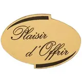 Étiquettes cadeaux adhésives Plaisir d'offrir Or 40 x 28 mm - Boîte de 500