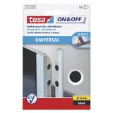 Pastilles adhésives auto-agrippantes noires Ø 16mm Tesa On & Off - Paquet de 8 pastilles - Double face, patafix, velcro