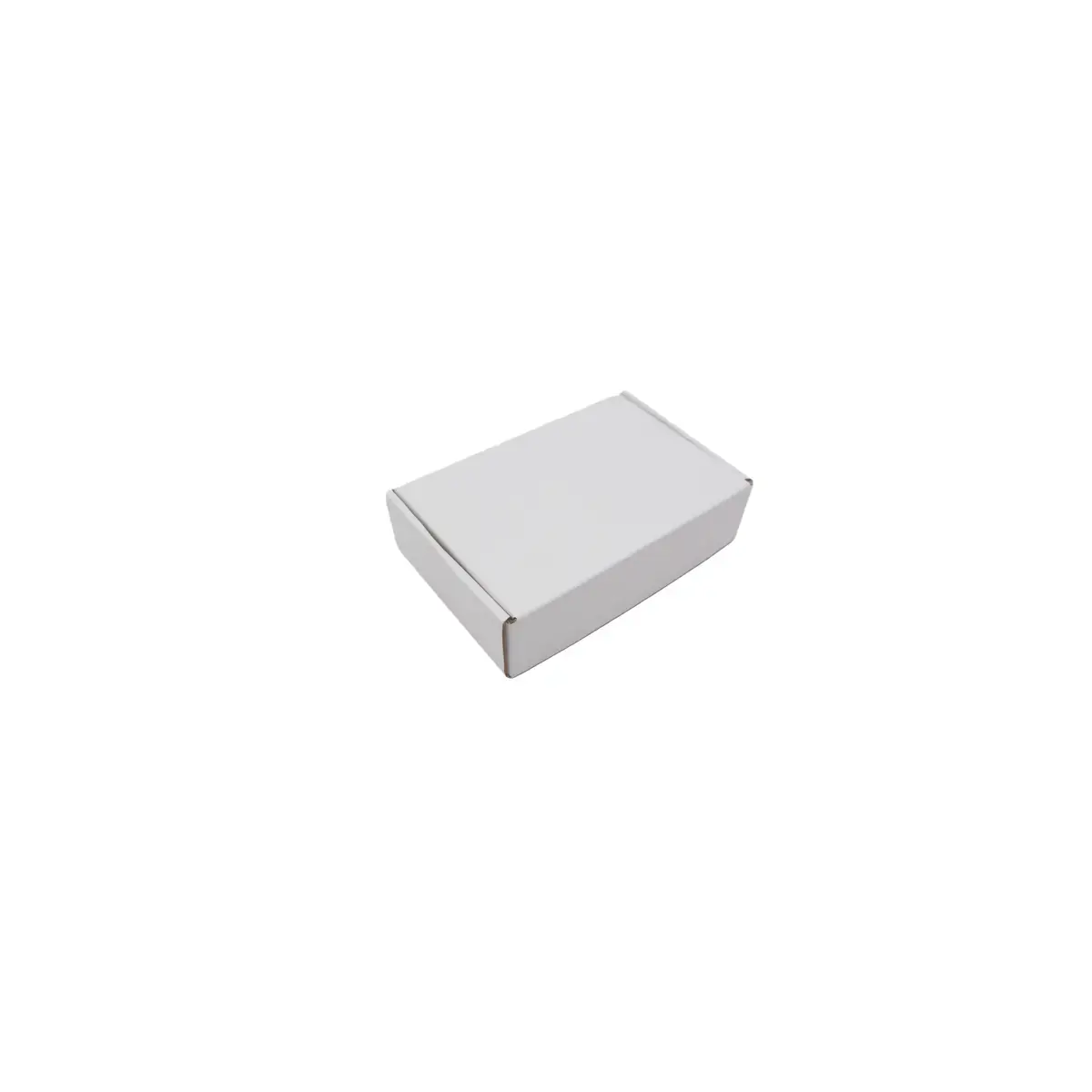 Carton d'expédition blanc 13x8,5x2,6 cm – Boîte carton kraft renforcé 355g – fermeture sans adhésif - Lot de 20 - Cartons d'expédition, Boîtes carton-2