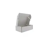 Carton d’expédition blanc 20 x 13,4 x 6 cm simple cannelure 360 g/m² – Boîte postale kraft blanc– Lot de 20