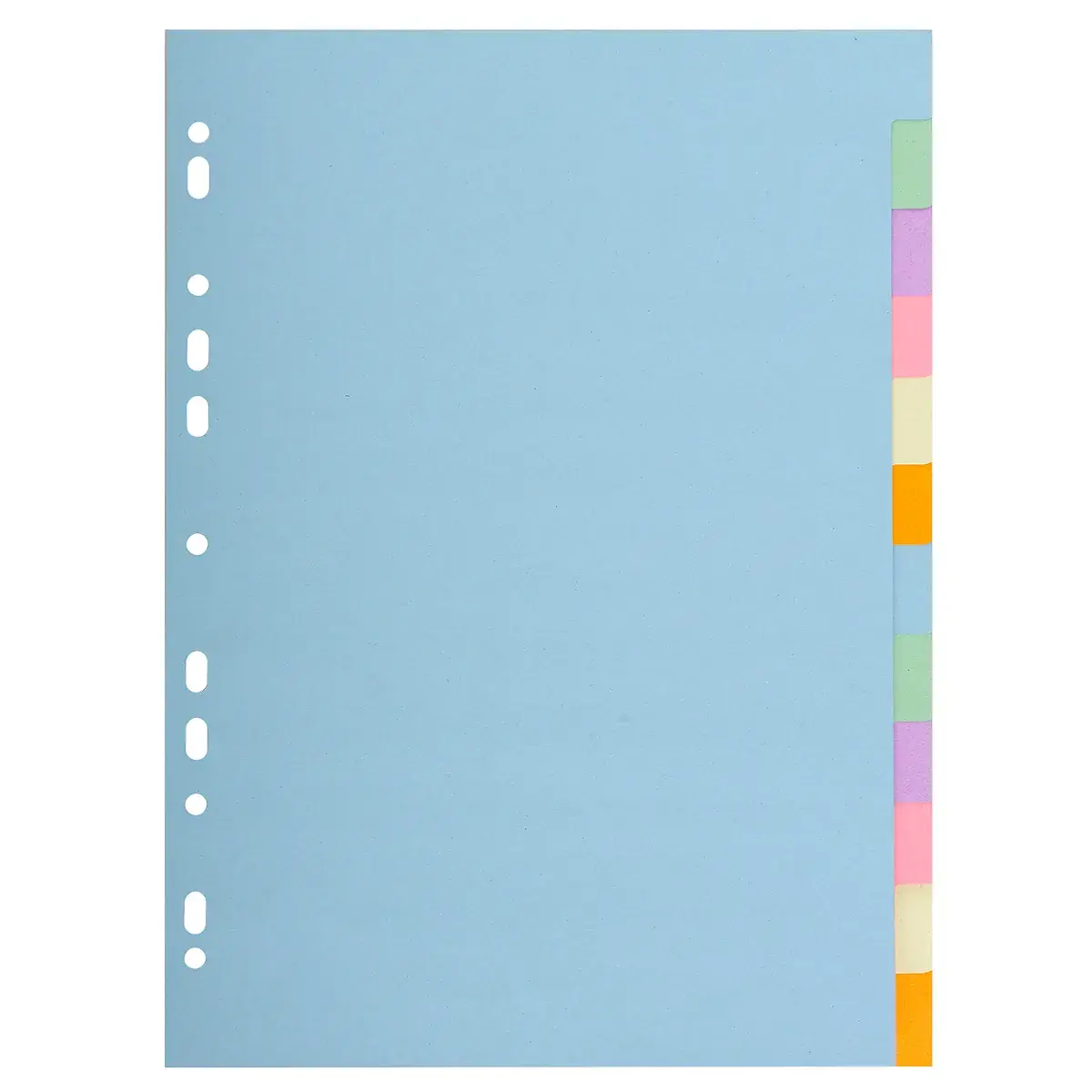 Intercalaires A4 12 positions neutres couleurs pastels carte recyclée 170g Exacompta Forever - Intercalaires carton - Intercalaires classeur, Trieurs documents-2