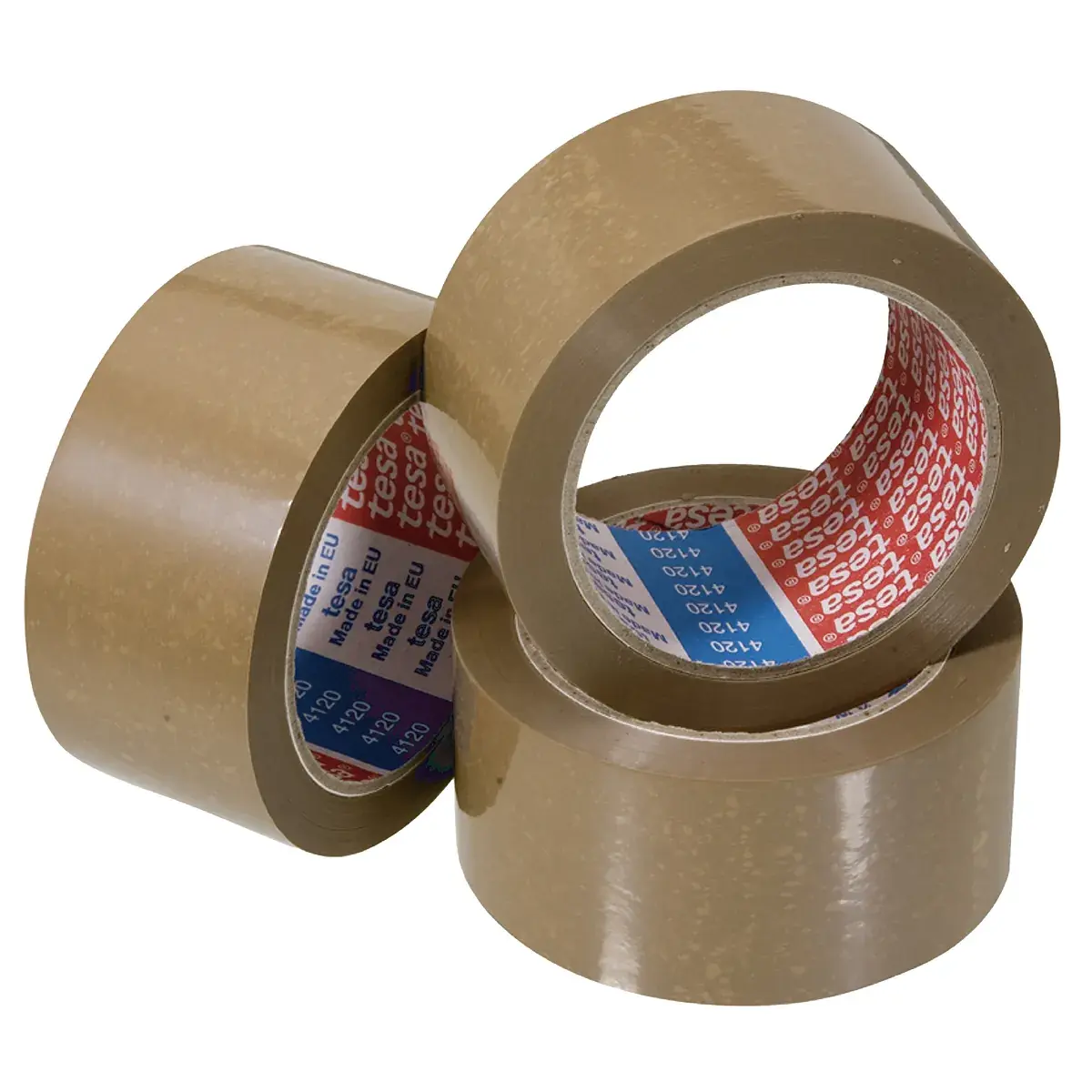 Ruban adhésif polypropylène havane 50 mm x 66 m Tesa - Ruban adhésif emballage - Lot de 3 - Rubans adhésifs et dévidoirs-2
