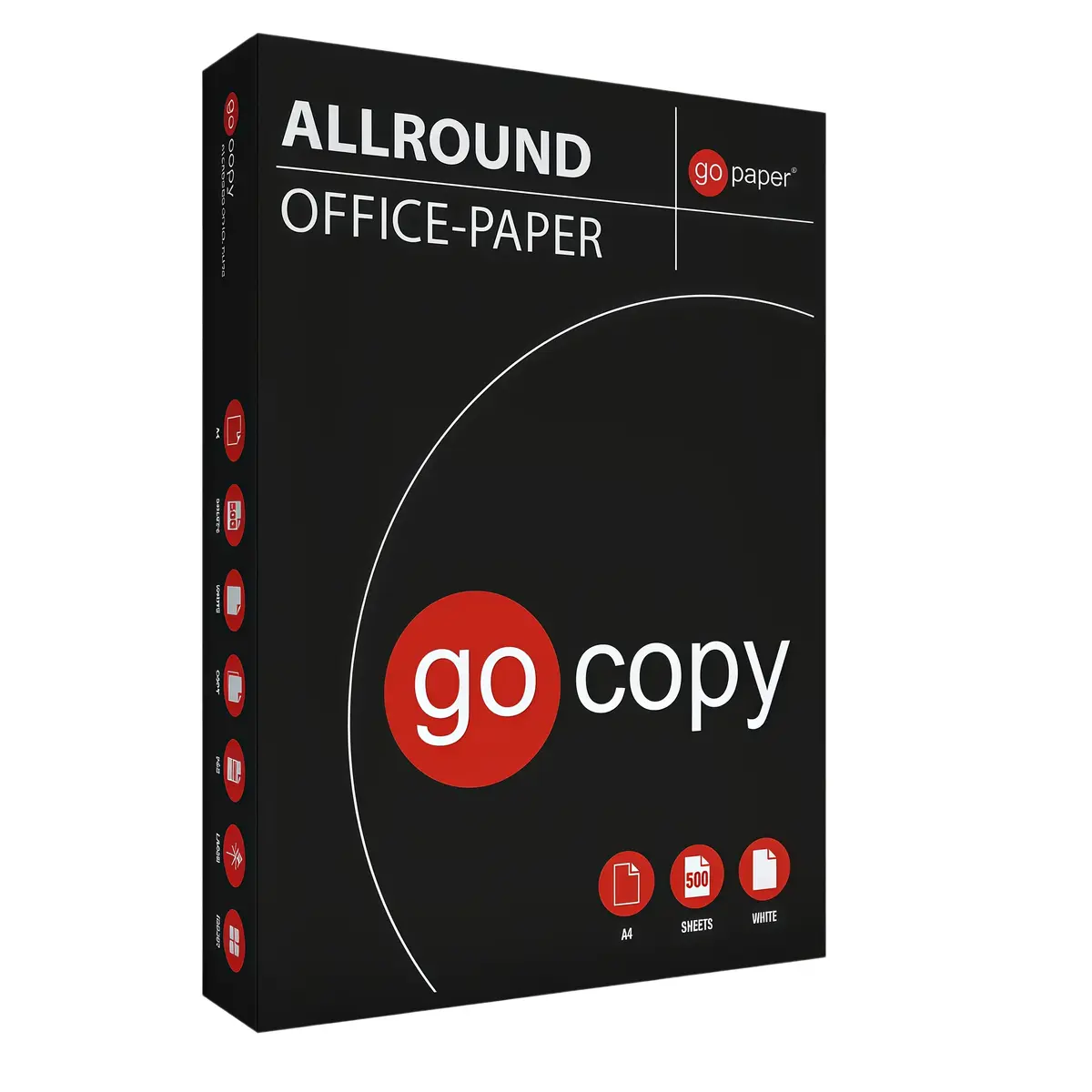 Papier Blanc Go Copy Allround 75g/m² A4 - Carton de 5 ramettes - Papier imprimante