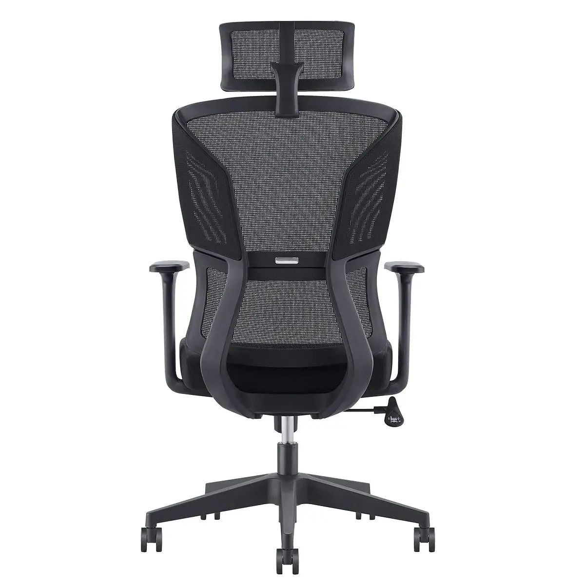 Fauteuil de bureau ergonomique haut dossier avec appui‑tête 520 Noir - Dossier résille, soutien lombaire, charge 110 kg - Sièges de bureaux-5