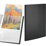 Porte-vues A4 60 vues – Protège-documents 30 pochettes souple - Noir - Protèges-documents, Porte-vues