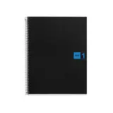Cahier à spirale Miquelrius 5/5 - A5 - Bleu - L 14,8 x H 21 cm - Cahiers et blocs notes