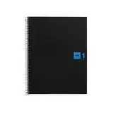 Cahier à spirale Miquelrius 5/5 - A4 - Bleu - L 21 x H 29,7 cm - Cahiers et blocs notes