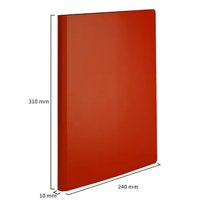 Protège-documents 50 pochettes souple - Porte-vues A4 100 vues - Rouge - Protèges-documents, Porte-vues-4