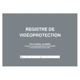 Registre de vidéoprotection A4 paysage 21 x 29,7 cm 104 pages - Registres de sécurité entreprises et ERP