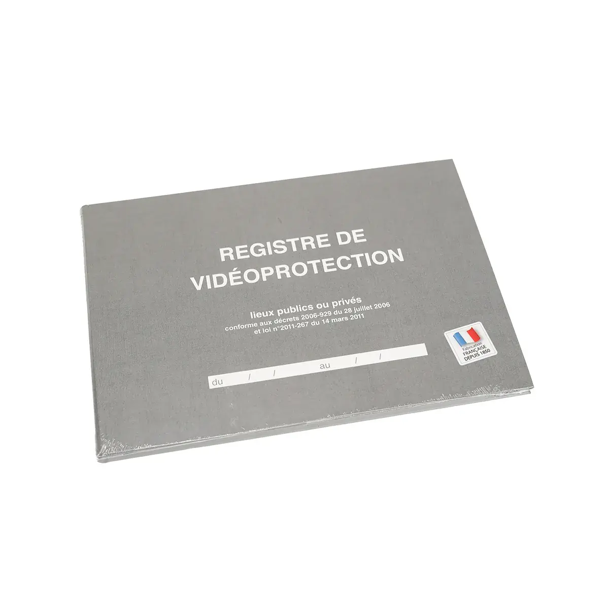 Registre de vidéoprotection A4 paysage 21 x 29,7 cm 104 pages - Registres de sécurité entreprises et ERP-2