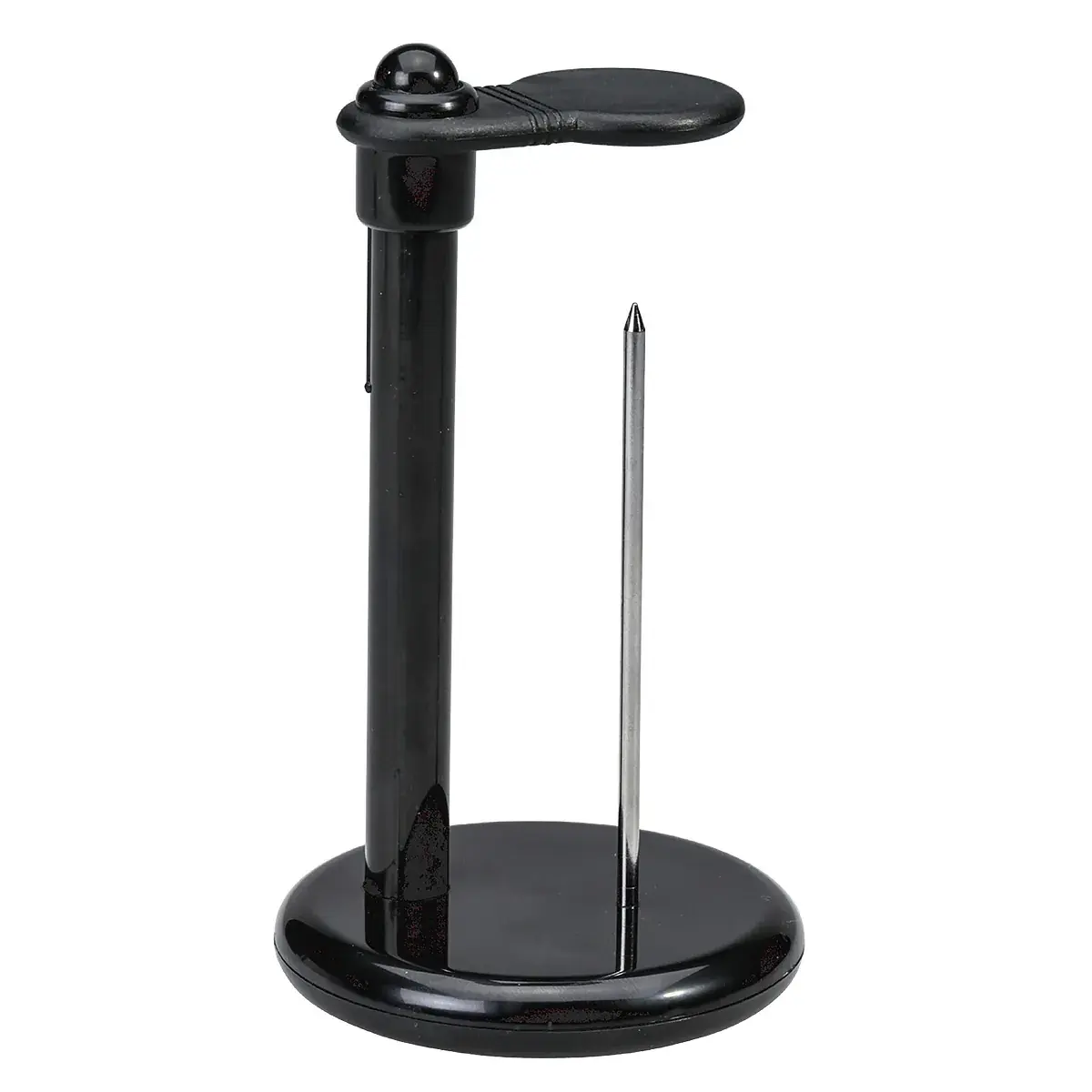 Pique-notes Noir 13,6 cm réglable avec socle lesté - Pique Fiches - Porte memo - Rouleaux TPE, Bobines thermiques