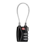 Cadenas à Câble Souple TSA 35mm - Combinaison 3 Chiffres - Boîtes à clés et cadenas