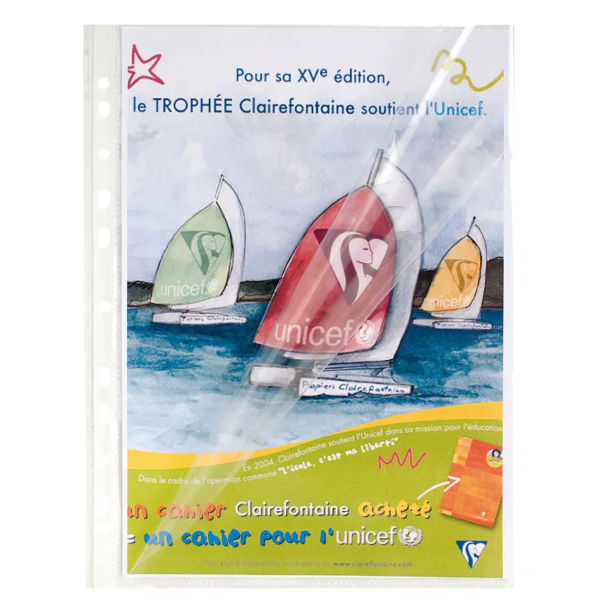 Pochette perforée transparente A4 polypropylène lisse cristal 6/100e ouverture en coin Exacompta - Lot de 10 - Protèges-documents, Porte-vues-3